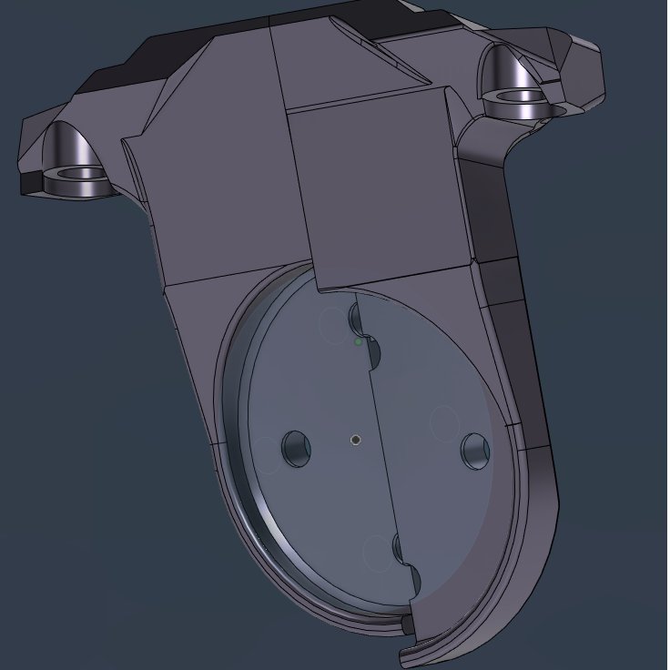 tsukuharu_3D's tweet image. プロロゴ Scratch 用のTR70レーダーマウントの角度と位置を微調整して試作。

左が修正前、右が修正版（サドルから3mm離す／取付角度 +1.5°）

こういう細かい調整ができるのも3Dプリンタの強みですね！

#ロードバイク #3Dプリンタ #プロロゴ