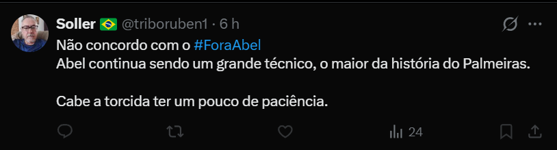 O tipo de pessoa q me bloqueia. Só mais um pouco de paciência rapaziada, 2024, 2025, 2026 não é o suficiente, com certeza até 2030 ele vai arrumar o time kkkkkkk