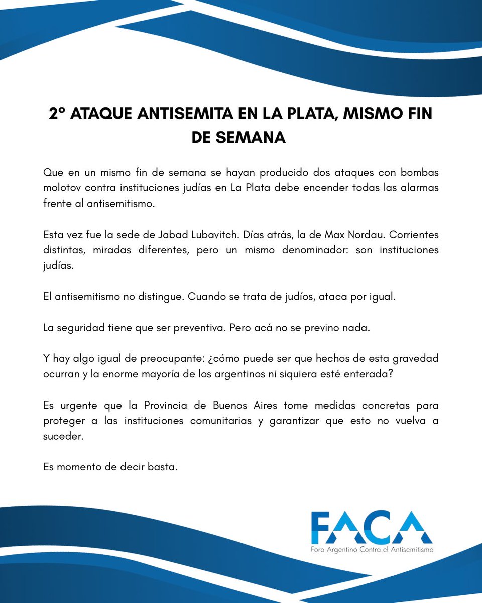 Foro Argentino Contra el Antisemitismo tweet media
