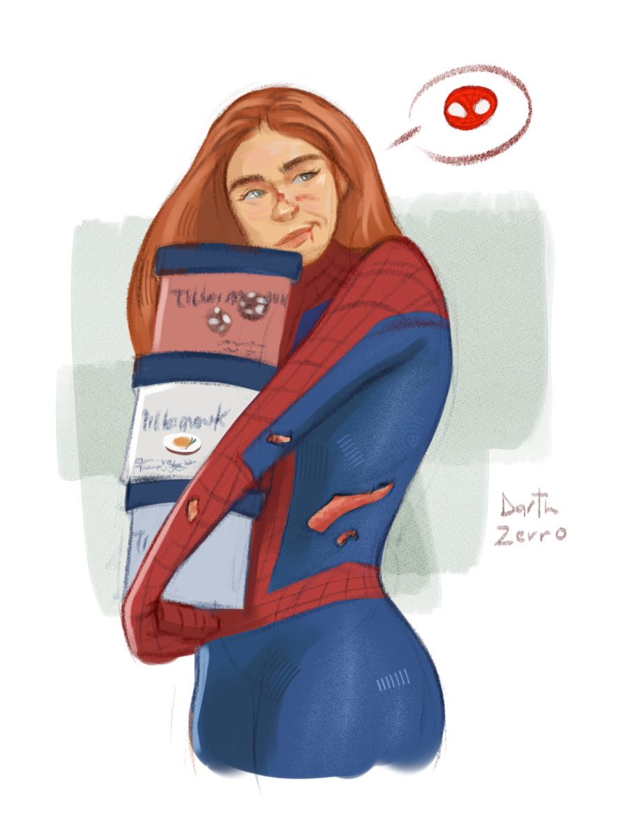 DarthZerro's tweet photo. Mary Jane spider girl https://t.co/wsN0JFyL8c