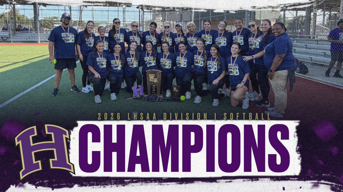 hahnvillesports's tweet photo. Tigers WIN! Tigers WIN! Hahnville Softball wins the Division I State Championship in walk off fashion! 🏆🥎🐅 #fuelthefire https://t.co/M6j89BDvgG