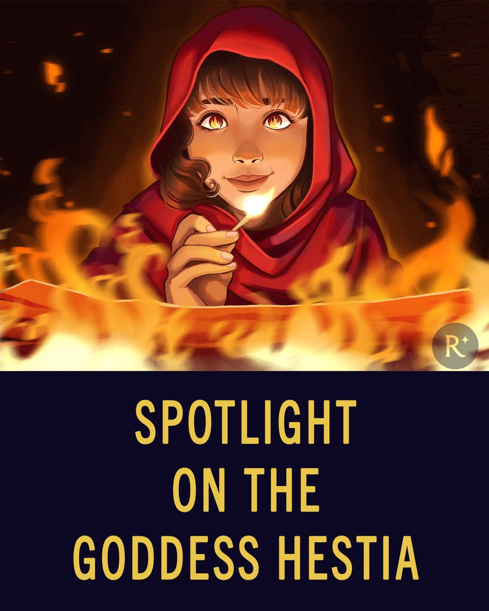 readriordan's tweet photo. Need to come in from the cold? Cozy up by the fire and get to know Hestia, your favorite Olympian's favorite Olympian. {link in bio}

What's your favorite Hestia moment from the Percy Jackson series? https://t.co/CTNCnA1zgR