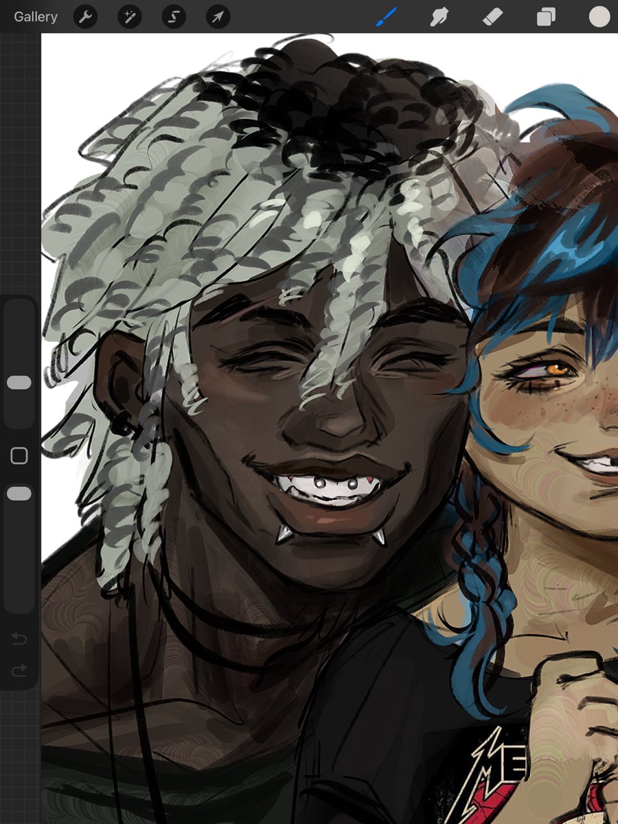 IwachansArm's tweet photo. My new obsession is drawing ekko smiling and being happy around Jinx https://t.co/LdCtb8Uads