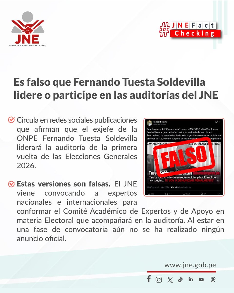 JNE Perú tweet media