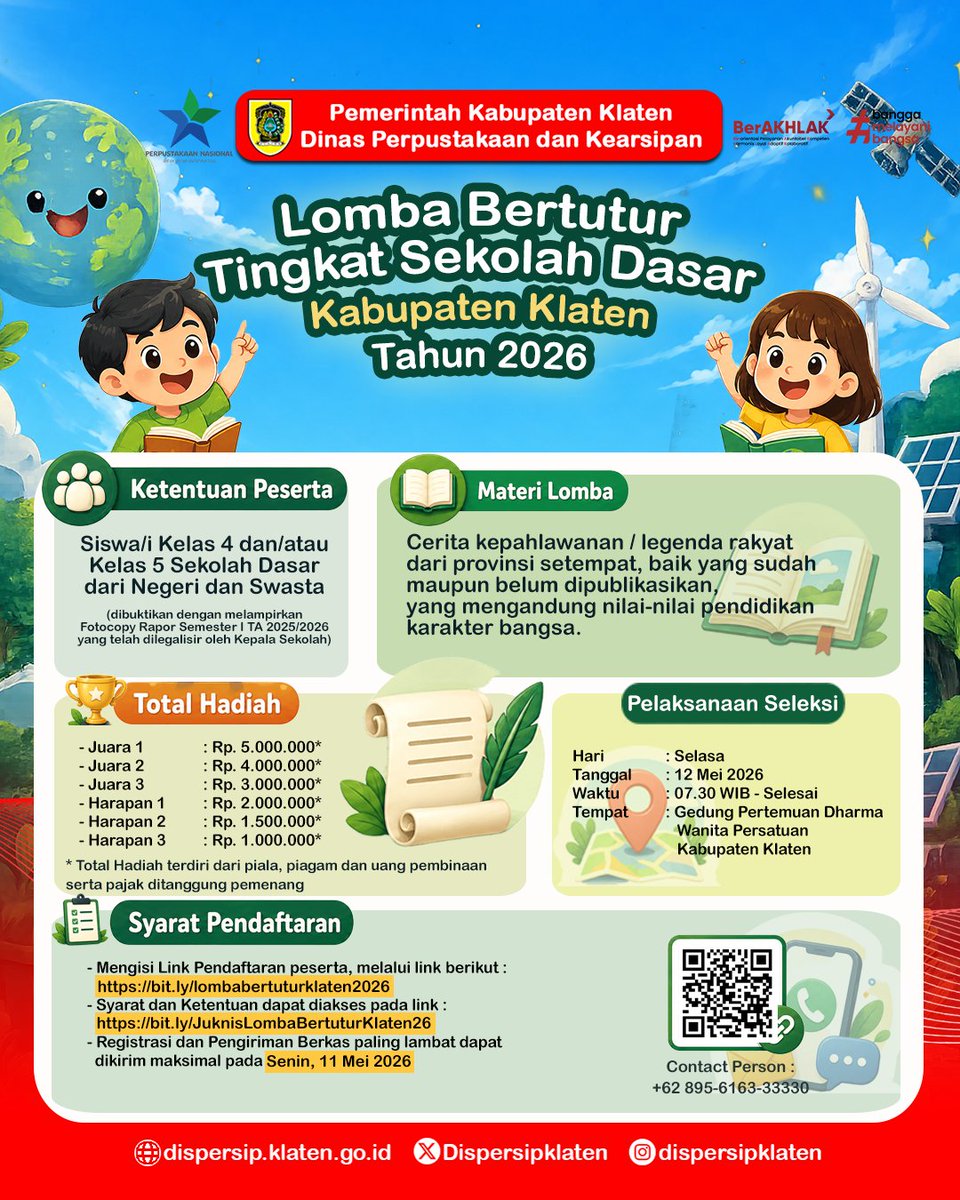 Dinas Perpustakaan dan Kearsipan Klaten tweet media