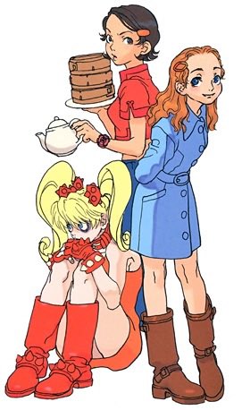 YamamotoElios's tweet image. Effie, Hoimei and Patricia. (Street Fighter III: New Generation) artwork by Kinu Nishimura! 

#streetfighter #CAPCOM #artwork #illustration