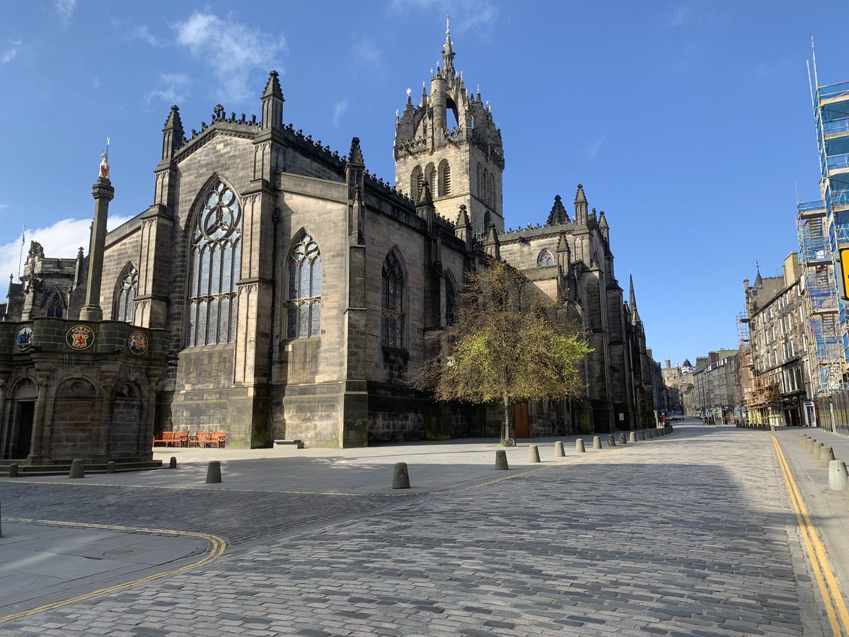 NeilThin's tweet image. Edinburgh's St Giles during Covid-19 restrictions (and no, I didn't break any rules to get this) #Empty