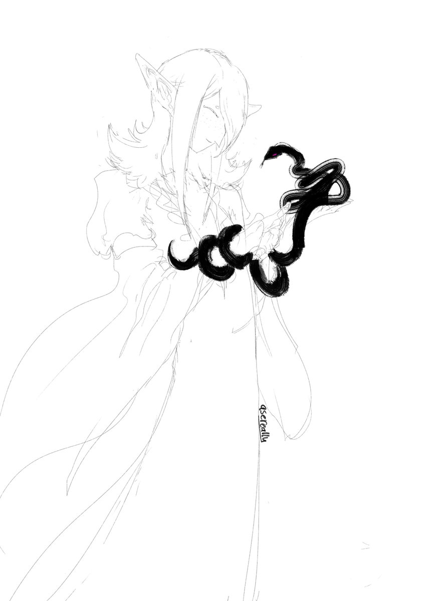 asereally's tweet photo. prey &amp; "savior"
fern 🌿 &amp; falak 🐍
#oc https://t.co/fXWAdazhic