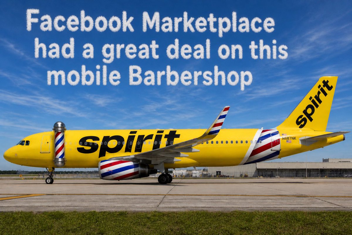 BarberNews's tweet image. #BarberShop #Humor 💈🛩️