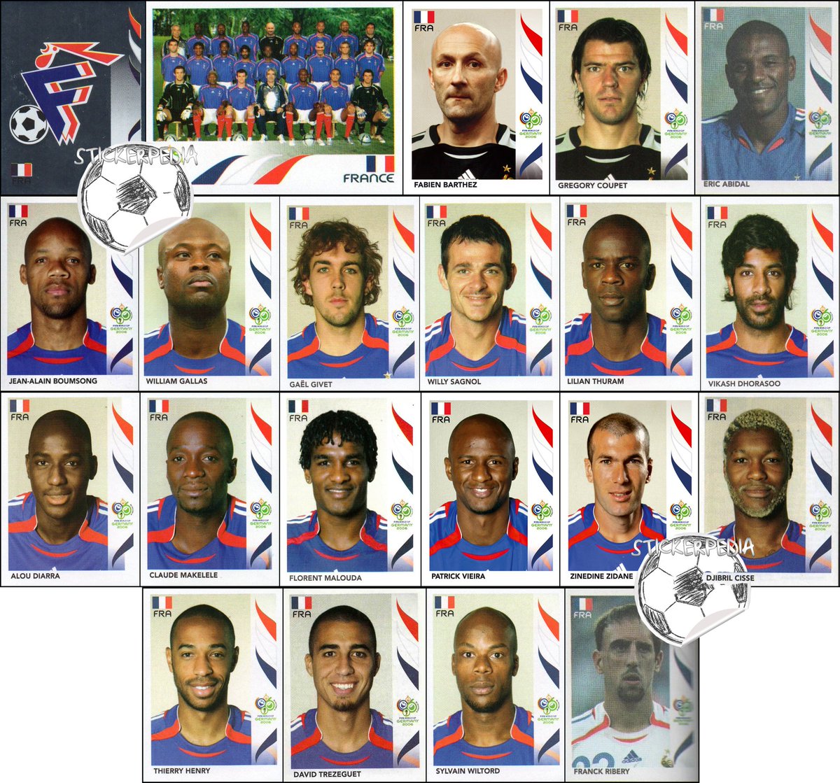 Stickerpedia1's tweet image. France WC 2006 #panini