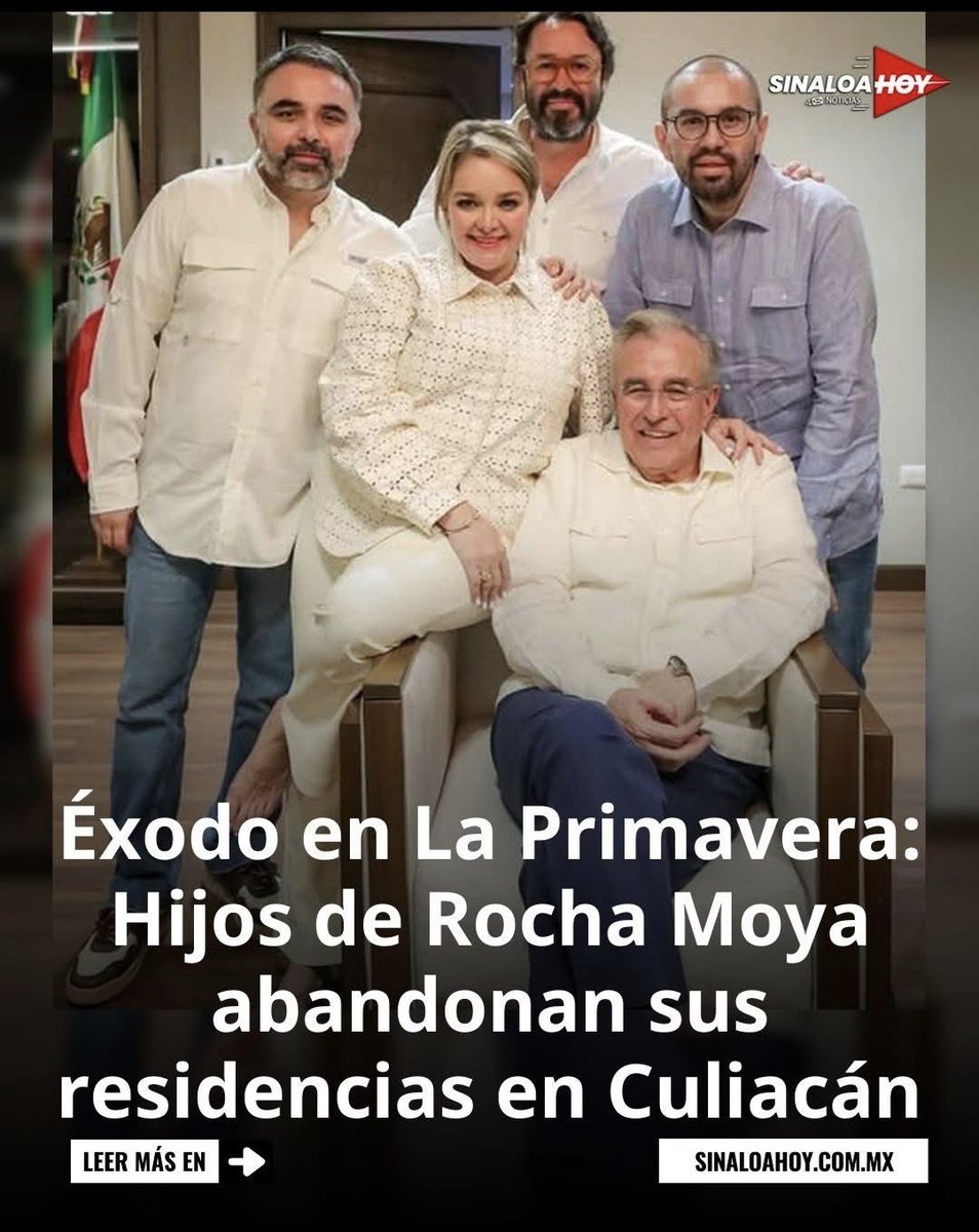 Huyen como Ratas los hijos del Narco Rocha, todos millonarios gracias a las relaciones narcas de su padre, que bonita familia 

Y ésto es lo que defienden los chairos idiotizados, no cabe duda que están pendejos. 
#NarcoExPresidenteAMLO