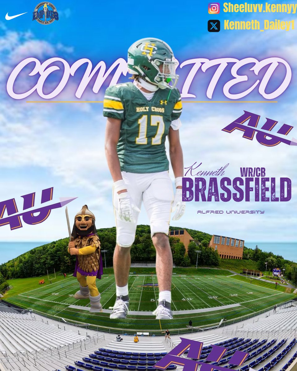 Kenneth_Dailey1's tweet photo. Thank you @Coach_Rankl and @CoachMilesAU for giving me the opportunity to be a part of something great⚔️ I’m 1000% committed to Alfred University💜💛@AUSaxonFootball https://t.co/xVXn2FQSX6