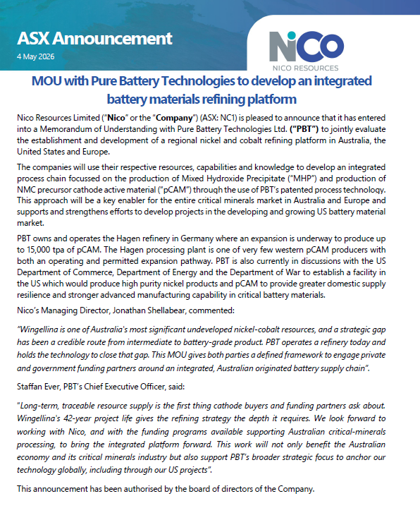 If you were wondering why the director share trading activity at $NC1 has been subdued of late, look no further!