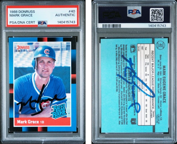 WindyCityDugout's tweet image. 30ct PSA order just popped and should be listed within a week, including 20 or so new "Double Autos". 

I really like the Grace and Boggs, showing autograph evolution from front to back.

#thehobby #autographcollecting #junkwax