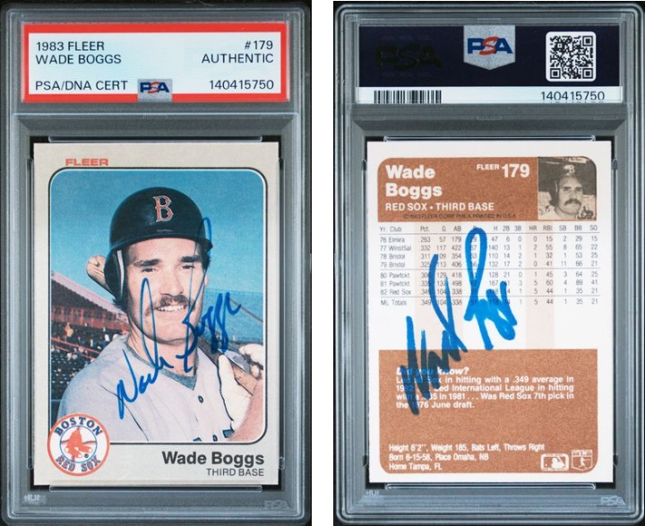 WindyCityDugout's tweet image. 30ct PSA order just popped and should be listed within a week, including 20 or so new "Double Autos". 

I really like the Grace and Boggs, showing autograph evolution from front to back.

#thehobby #autographcollecting #junkwax