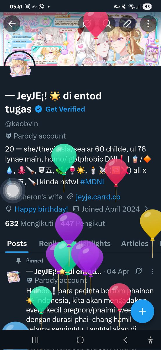 sapa yang mau balon??? ambil satu-satu yaa, aku mau yg warna merah 

link twibbon ada di bawah ges ☝🏻