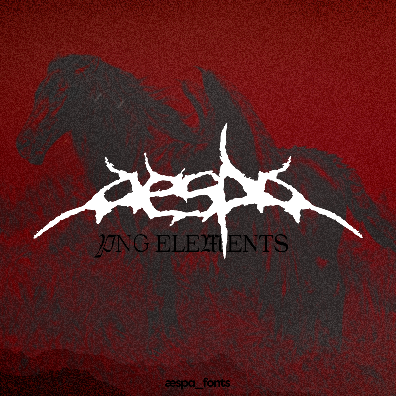 aespa fonts tweet media