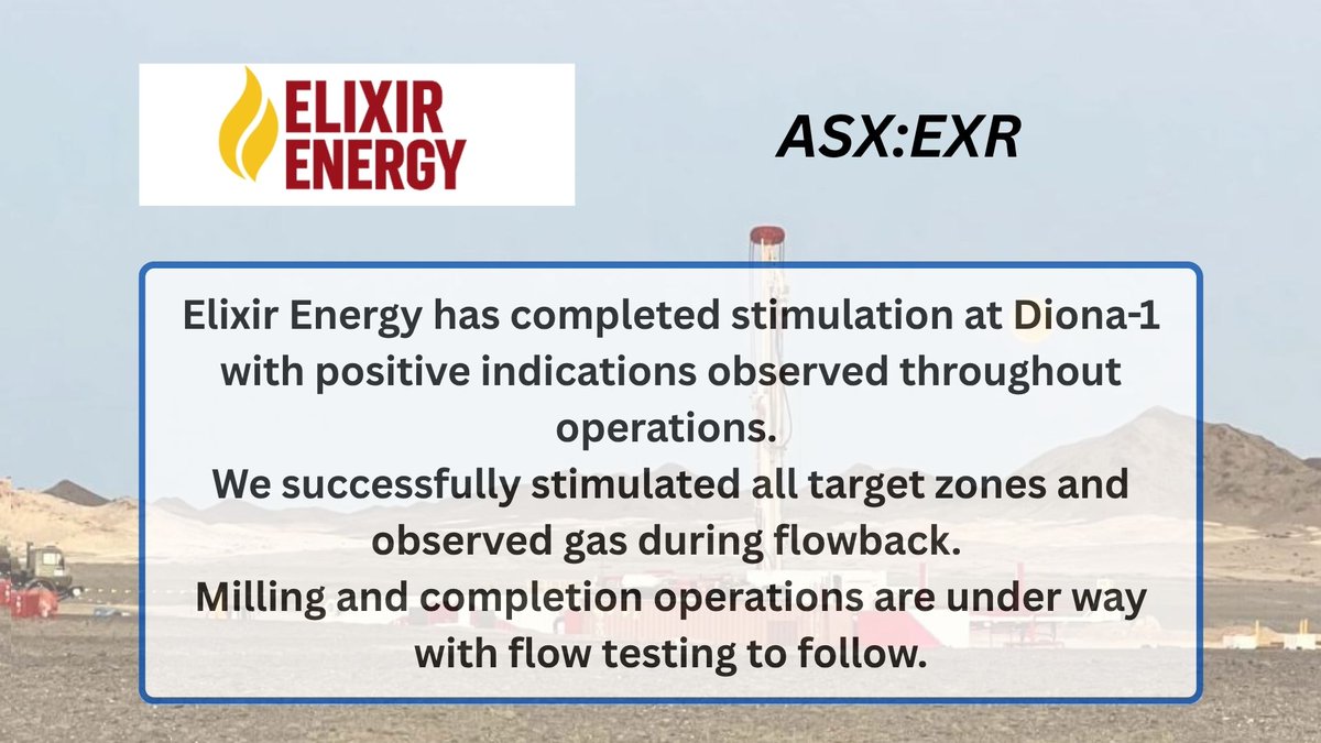 ElixirEnergyASX's tweet image. $EXR 

#ASX #Energy #GasStocks #Queensland #EXR