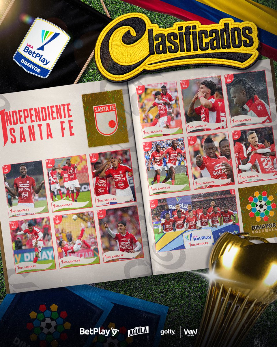 ¡𝐄𝐥 '𝐋𝐞𝐨́𝐧' 𝐬𝐢𝐠𝐮𝐞 𝐫𝐮𝐠𝐢𝐞𝐧𝐝𝐨! 🦁⚽

<a href="/SantaFe/">Independiente Santa Fe</a> selló su clasificación a los Cuartos de Final de la #LigaBetPlayDIMAYOR I-2026 🔥

¡Muchos exitos! 🙌

#LaCasaDeTodos
