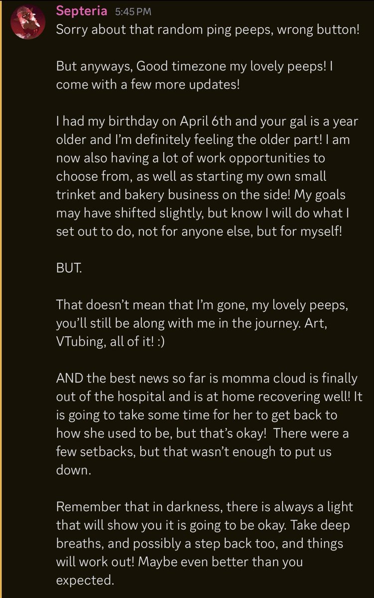 Septeriaa's tweet photo. Hi hi my lovely peeps! I have another update for you. <33 https://t.co/XtjDbKeg2v