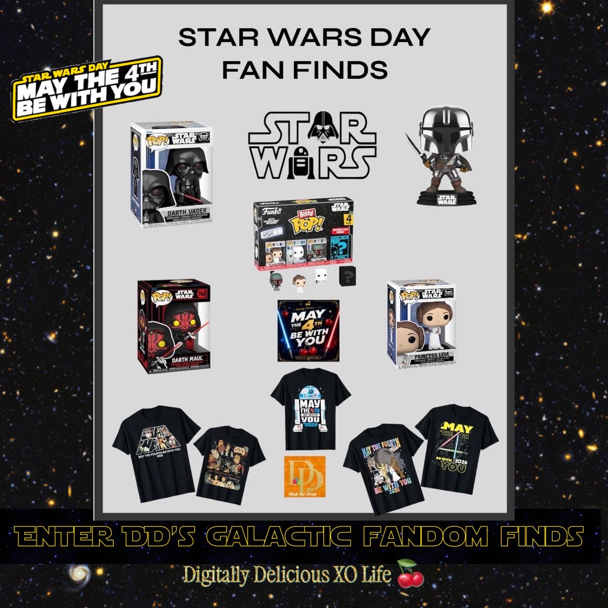 DelishDigits's tweet photo. Last-minute May the 4th fan finds ✨
Tees, collectibles, LEGO sets & galaxy-ready picks for Star Wars Day — all gathered in the DD Galaxy.
Shop the drop 🍒
https://t.co/KQHVUlMEL6
#MayThe4thBeWithYou #StarWarsDay #StarWars #LEGOStarWars #FandomFinds https://t.co/MTe8XwDji9