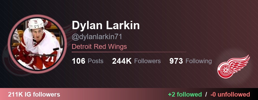 NHLFollowTrack's tweet image. 👉 dylanlarkin71 (Dylan Larkin) started following 2 and unfollowed 0:

✅ nbcolympics (NBC Olympics &amp;amp; Paralympics)
🔗 instagram.com/nbcolympics
✅ waystogolf (Ways to Golf ⛳️)
🔗 instagram.com/waystogolf

#LGRW #NHL