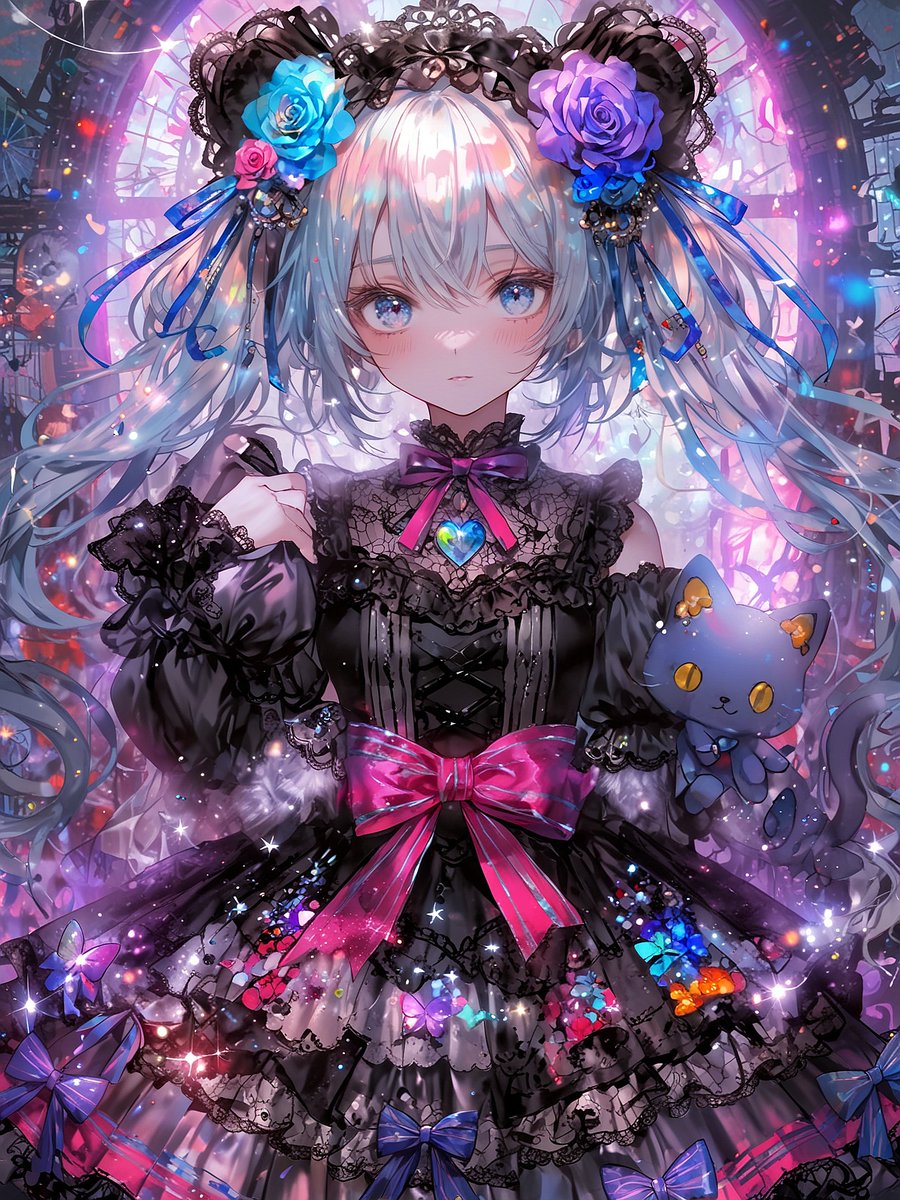RT @midorisasa2: Good morning everyone☕️ Gothic Dreamcat😼
