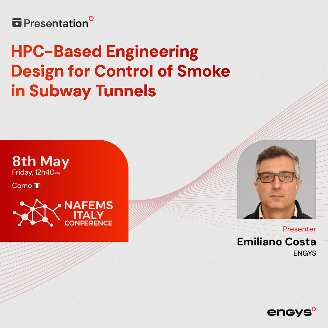 engys_cae's tweet photo. ENGYS will be at NAFEMS Italy Conference 2026 with two technical presentations focused on real-world applications. More details: https://t.co/RdSpldVWbj  If you’re attending, make sure to join the session!

#CFD #NAFEMS #OpenSourceCFD https://t.co/ioDrq1xtts