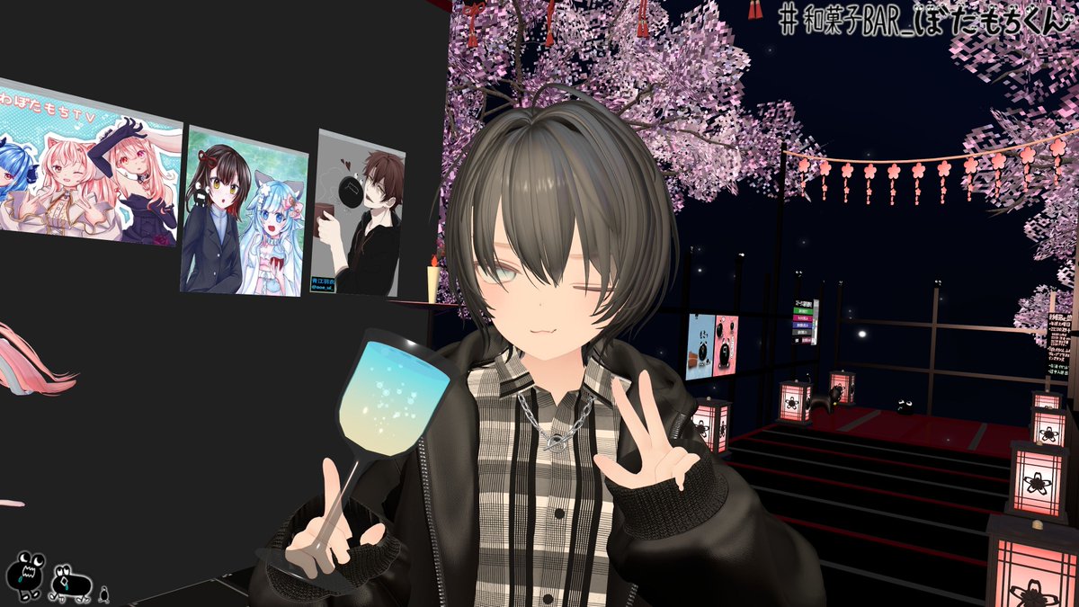 ぼたもち 和菓子Bar_ぼたもちくん ウェルカムショット📸(*´ω｀*) #VRChat