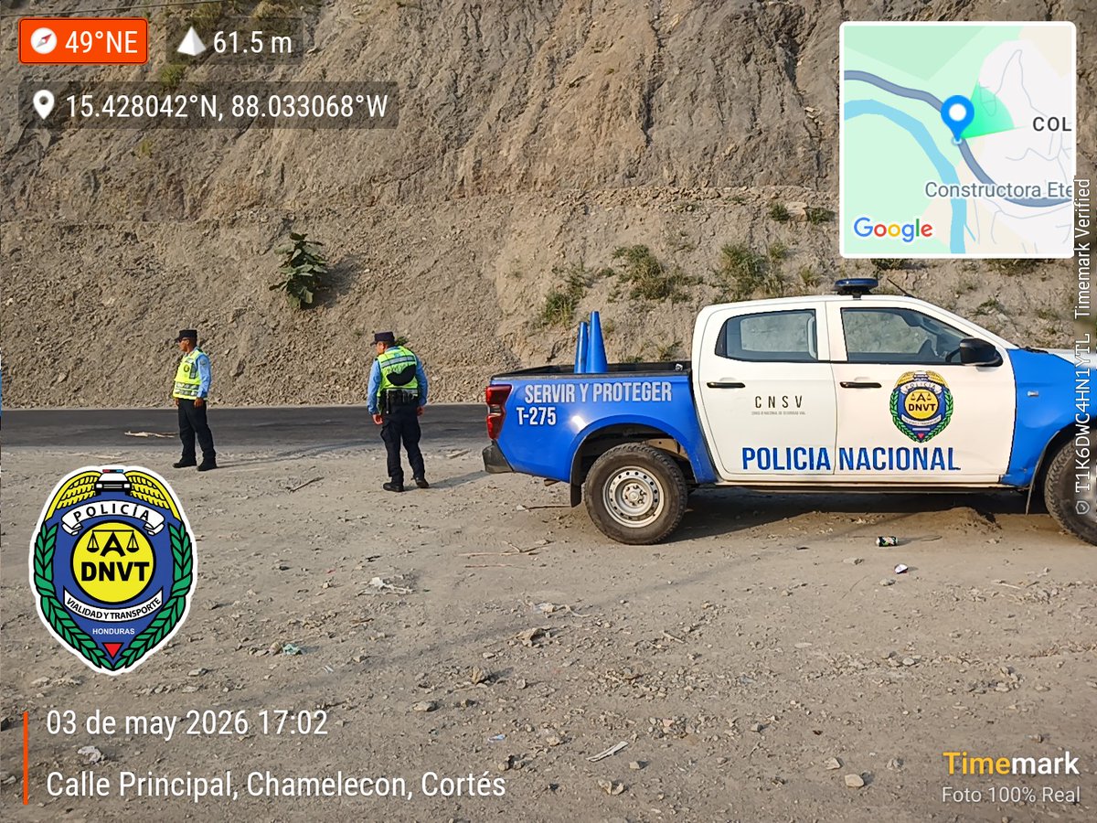 🚨Operativos Enfocados en Cumplimiento a Matriz Operacional Estratégica de Reducción de Siniestro Viales 🚨

Mantenemos un punto de control vial en la Carretera CA-4, en las inmediaciones de la Colonia Lempiras, con el objetivo de garantizar una circulación segura.
#DNVT