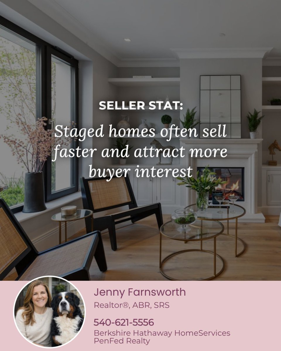 JennyF54321's tweet image. Staged homes often sell faster and attract more buyer interest, and for good reason. A well-staged home helps buyers visualize the space, highlights key features, and creates a strong first impression both online and in person.

#LoveWhereYouLive #JennyFarnsworthHomes
