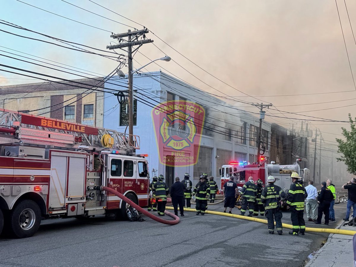 ctfirephoto's tweet photo. Happening now! We have CFPA Vice President Chris Clarke (@FirstDuePhotog) on the scene of a 9+ alarm fire in Belleville, NJ. https://t.co/Ct5V9UJFuM