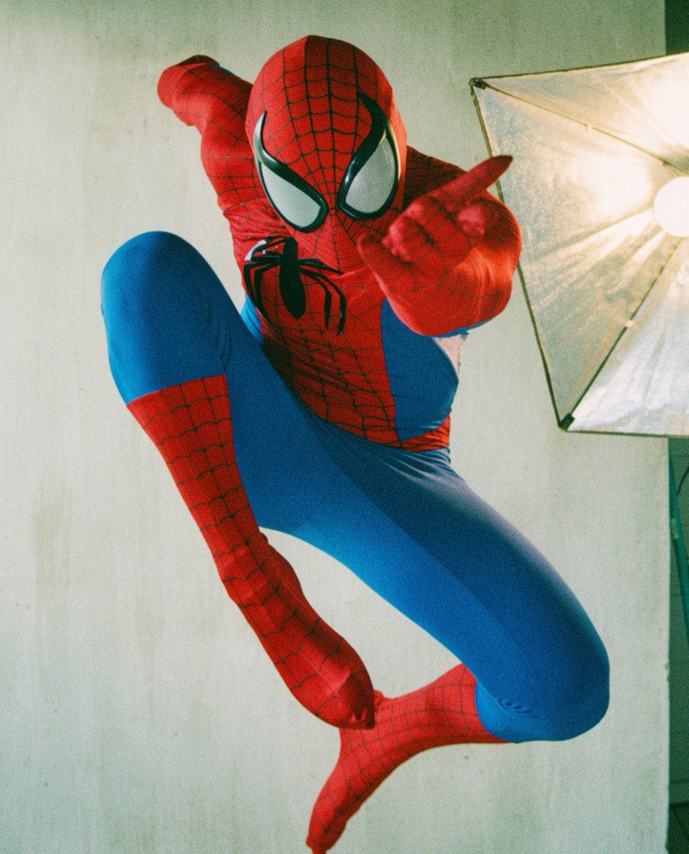 1998Wens's tweet photo. My Sal Buscema Spidey suit https://t.co/N6gWDA0l0s