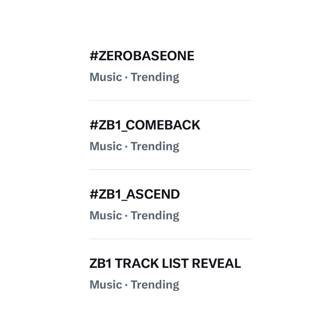 ZB1_stats2's tweet image. #ZEROBASEONE Track List Reveal tagline and hashtags continue to trend after the official reveal

ZB1 TRACK LIST REVEAL 

#ZB1_COMEBACK
#ZB1_ASCEND