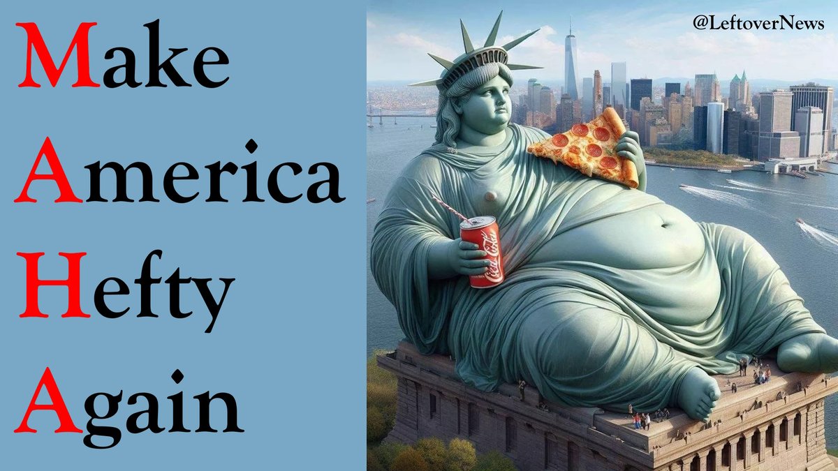 LeftoverNews's tweet image. #MAGA turns #MAHA into #MakeAmericaHeftyAgain