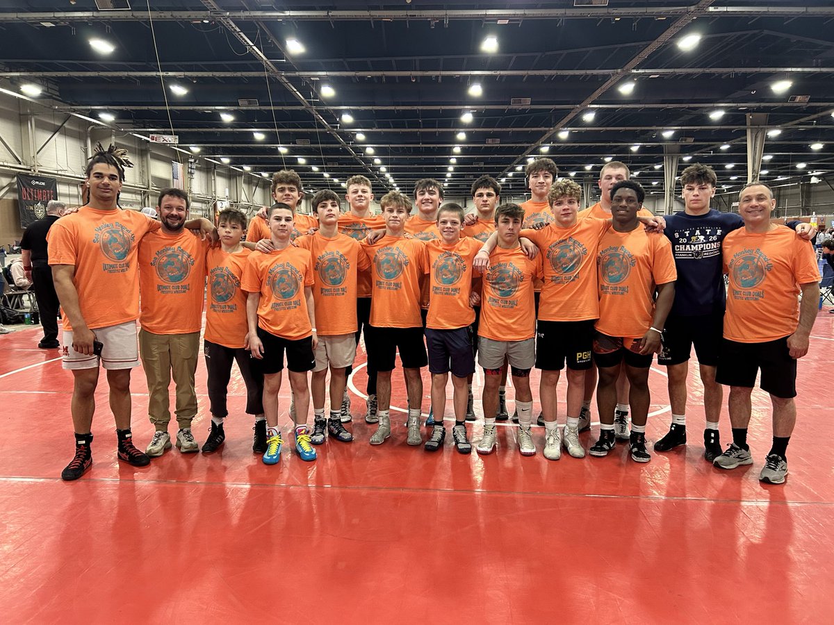 PRWRESTLERS's tweet photo. Sea-Monkey Round-Up places 3rd in the stacked High School Elite Division at the Ultimate Club Duals! 🔥 @ClubDuals https://t.co/RX8Ii8SzM5