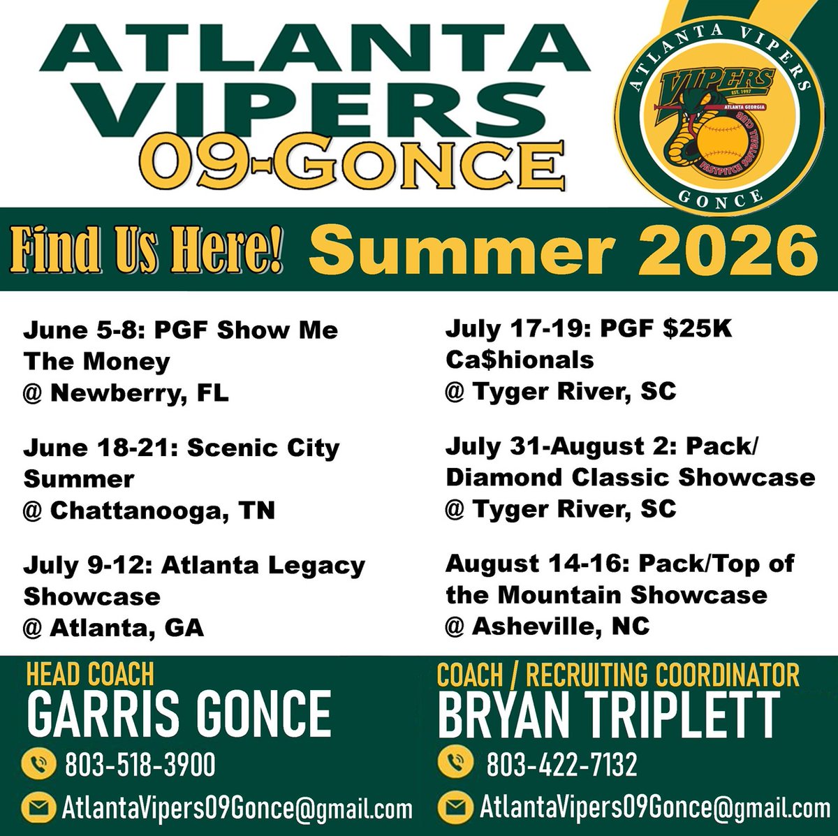 Atlanta Vipers '09-Gonce tweet media