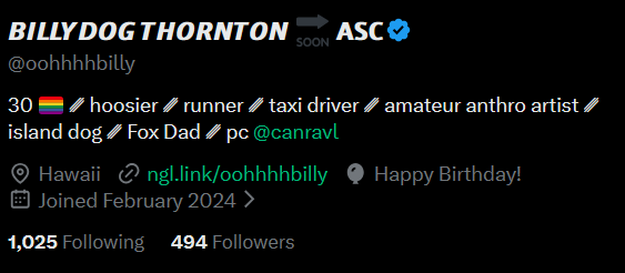 𝘽𝙄𝙇𝙇𝙔𝘿𝙊𝙂 𝙏𝙃𝙊𝙍𝙉𝙏𝙊𝙉 🔜 𝗔𝗦𝗖 tweet media