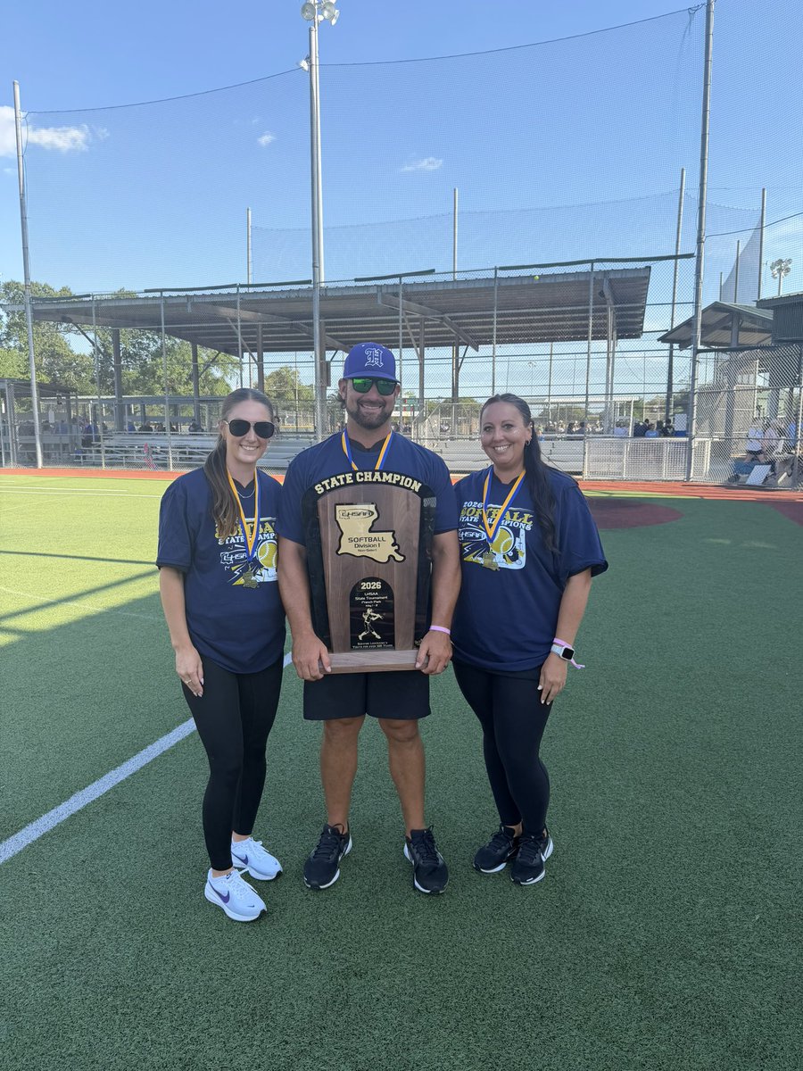 HHStigerSBall's tweet photo. Your Lady Tigers are STATE CHAMPS!!!!!!

Let’s GEAUXXXX!!🐅🥎🙌🏼

Congratulations to @Rylee738065 on her TWO 💣s!!! Along with being named MVP! And congratulations to @ChaixJordyn for walking it off to get the W!!!!!!!!!!

@LondonLambert29 did her thing in the circle and defense held it down behind her!💪🏼

Offense came in with some clutch hits to always answer back!🥎

And the dugout kept the energy 🔥🔥🔥 the entire game!!

COMPLETE TEAM WIN!!!! 👏🏼 

Congratulations, STATE CHAMPS!!!💜💛💜