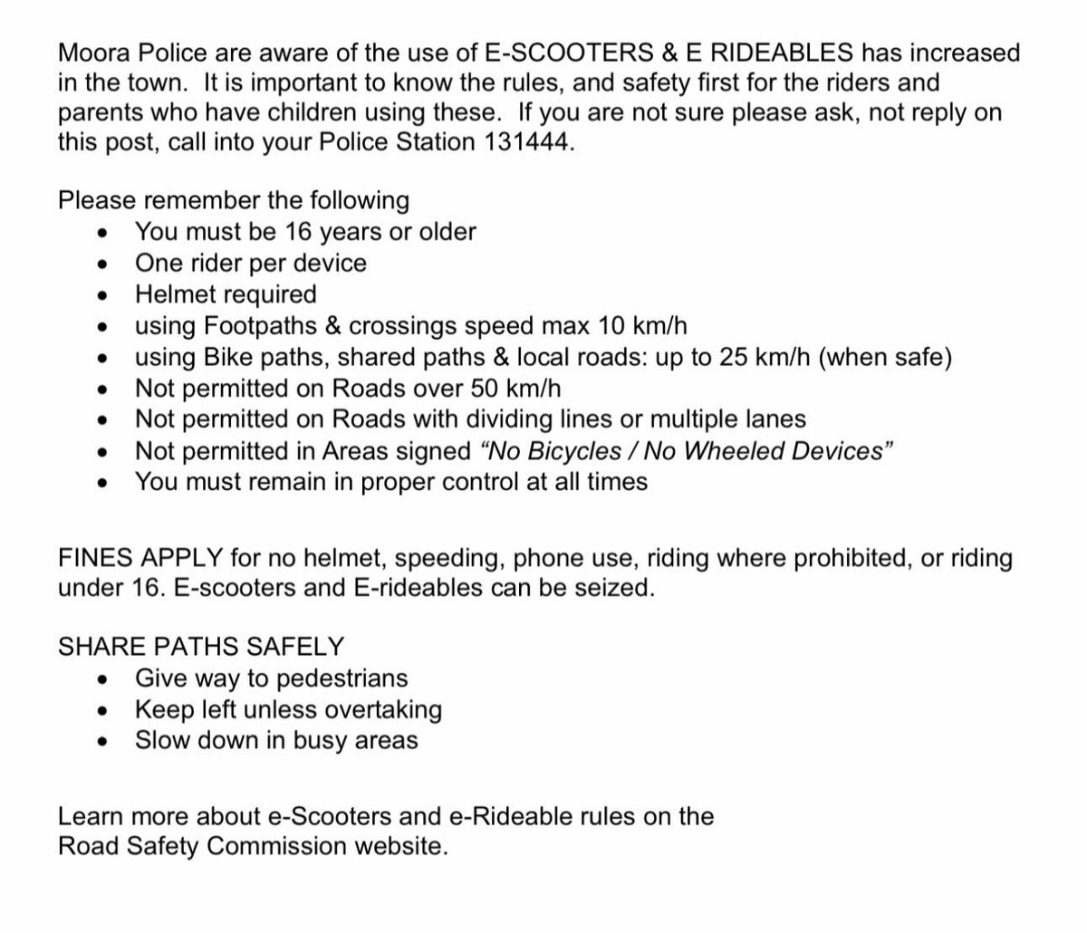 WA Police - Wheatbelt District tweet media