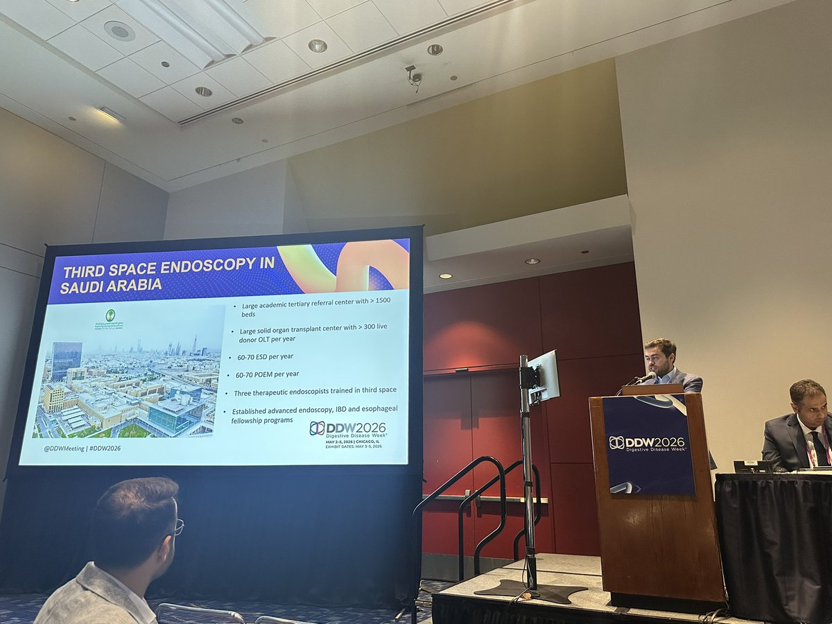 MazenAlmasry4's tweet image. Great session at #DDW2026 with @ASGEendoscopy &amp;amp; @SGA_KSA. 🌍

Special to reconnect with leaders from @KFSHRC where I completed my med school. 

Impressive to see how thoughtfully training programs are being built to support the next generation of gastroenterologists. #MedEd 📚