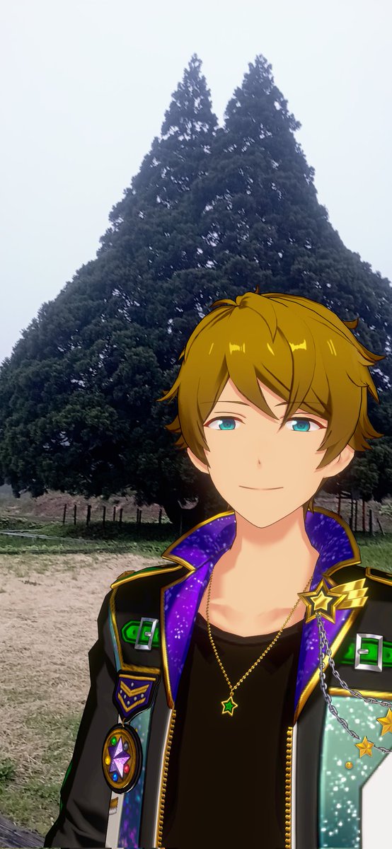 今日はみどりの日
小杉の大杉 通称トトロの木
#高峯翠 #あんスタ #鮭川村