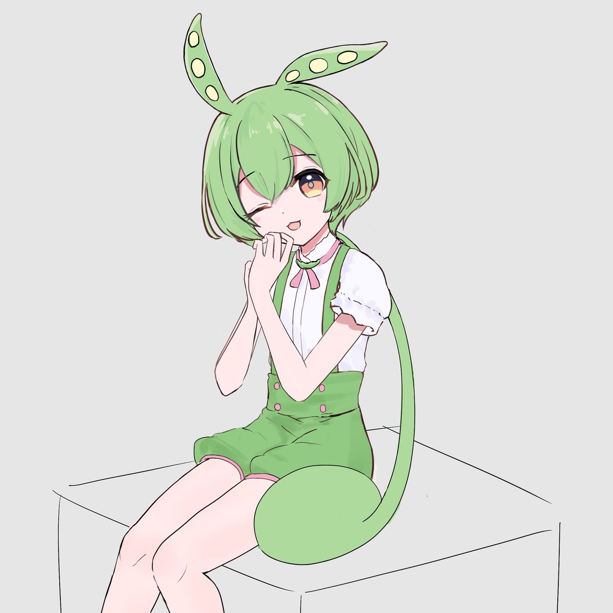色ラフ時点のずんだもんですー✏️
#イラストㅤㅤㅤ