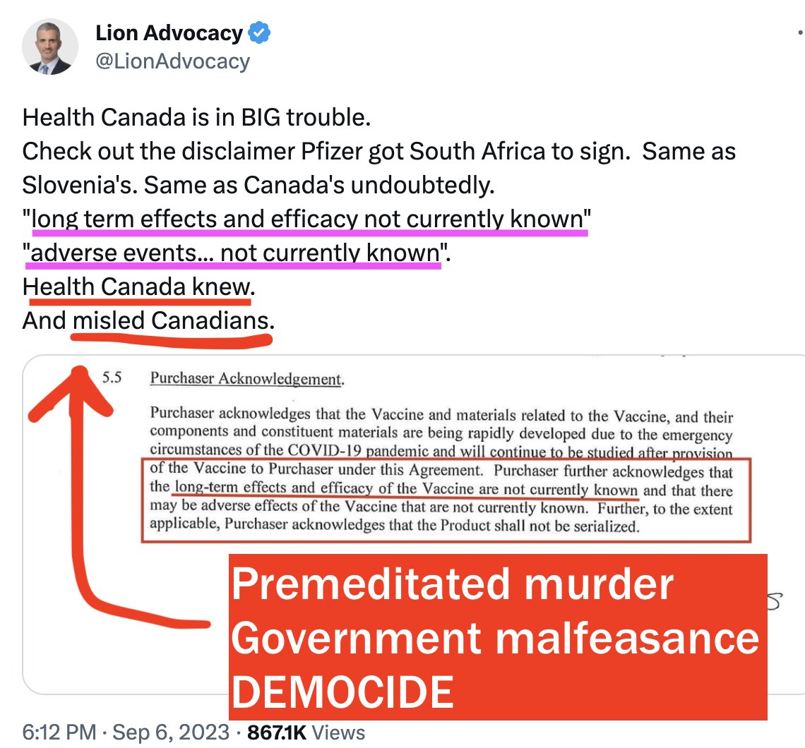CryHarderLibtrd's tweet photo. @AntonioTweets2 YES
.
.
 . 
#Democide #NoInformedConsent #Genocide #CovidFRAUD #MassMaiming #BodilyHarm #MassMalfeasance #MassMurder #CrimesAgainstHumanity #Nuremberg #UniversalJurisdiction #JustinTrudeau #NOOSE https://t.co/0pDuPjZSK4