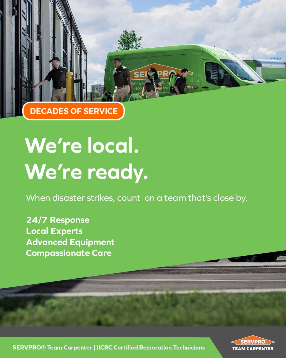ServproCRC's tweet image. We’ll take care of you during any disaster your property faces. Save our number so the pros are always just a call away. 🤝
Serving the Greater Sacramento Area and the Central Valley in California 

📞 (866) 592-3705 | SERVPRO® Team Carpenter

#SERVPROTeamCarpenter #Local