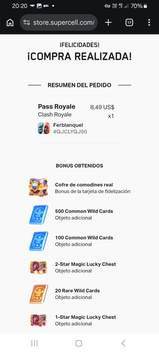 FrancoAlmaraz18's tweet photo. Ya preparado para la nueva temporada:D con el code:@clashconmawi vamos por más ❤️ mawi esta temporada de mayo podrías hacer directo 🥹🙏🏼 porfa. https://t.co/tRWGT42C0j