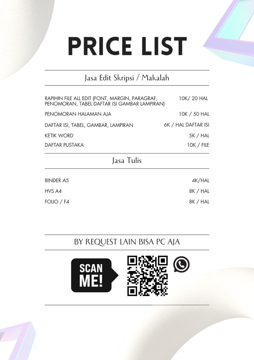 🦖 || jasa rapihin skripsi atau makalah, joktul📘 tweet media