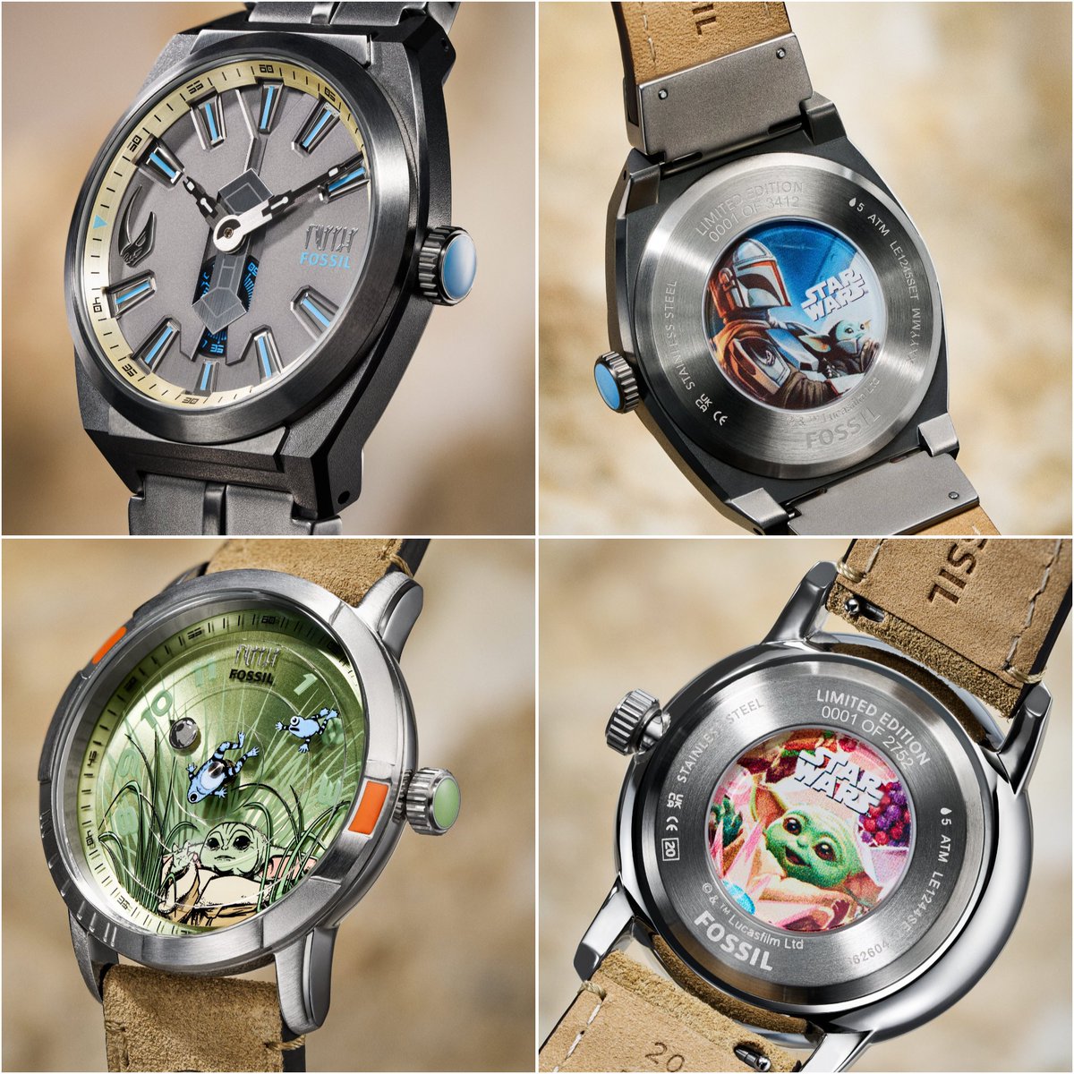 FOSSILより、『#マンダロリアンアンドグローグー』の時計が発売決定