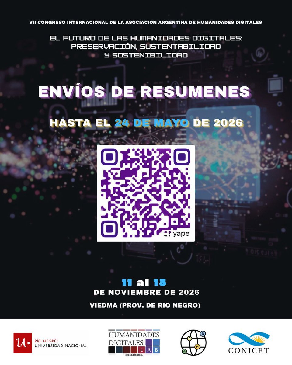 Asociación Argentina de Humanidades Digitales tweet media