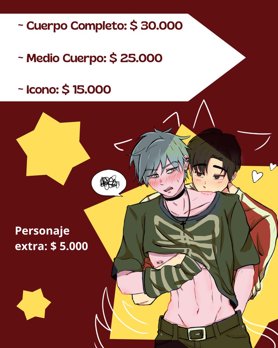 LittleMai_Blue's tweet image. ‼️COMISIONES ABIERTAS‼️
A probar suerte una vez mas, abro comisiones de ilustraciones full render!

Si tienen alguna duda respecto a los términos y condiciones u otra cosa, no duden en escribirme por mensaje privado (rápida respuesta)
#commissionsopen #comisiones #artㅤㅤㅤㅤ